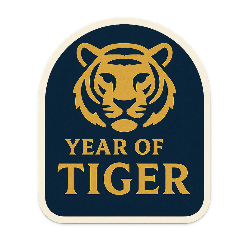 Year of the Tigre Sticker | Chinese Zodiac Decal - Product Image