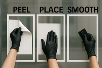 Window Clings — White | Removable Promotional Power Fort Erie Niagara Stands Out