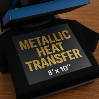 Custom Metallic Printable HTV — Printed & Masked Iron-On — Upload Your Design