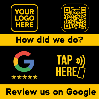 NFC Review Table Decal | Adhesive Flat-Lay Sticker | Ships Today ON | from $39