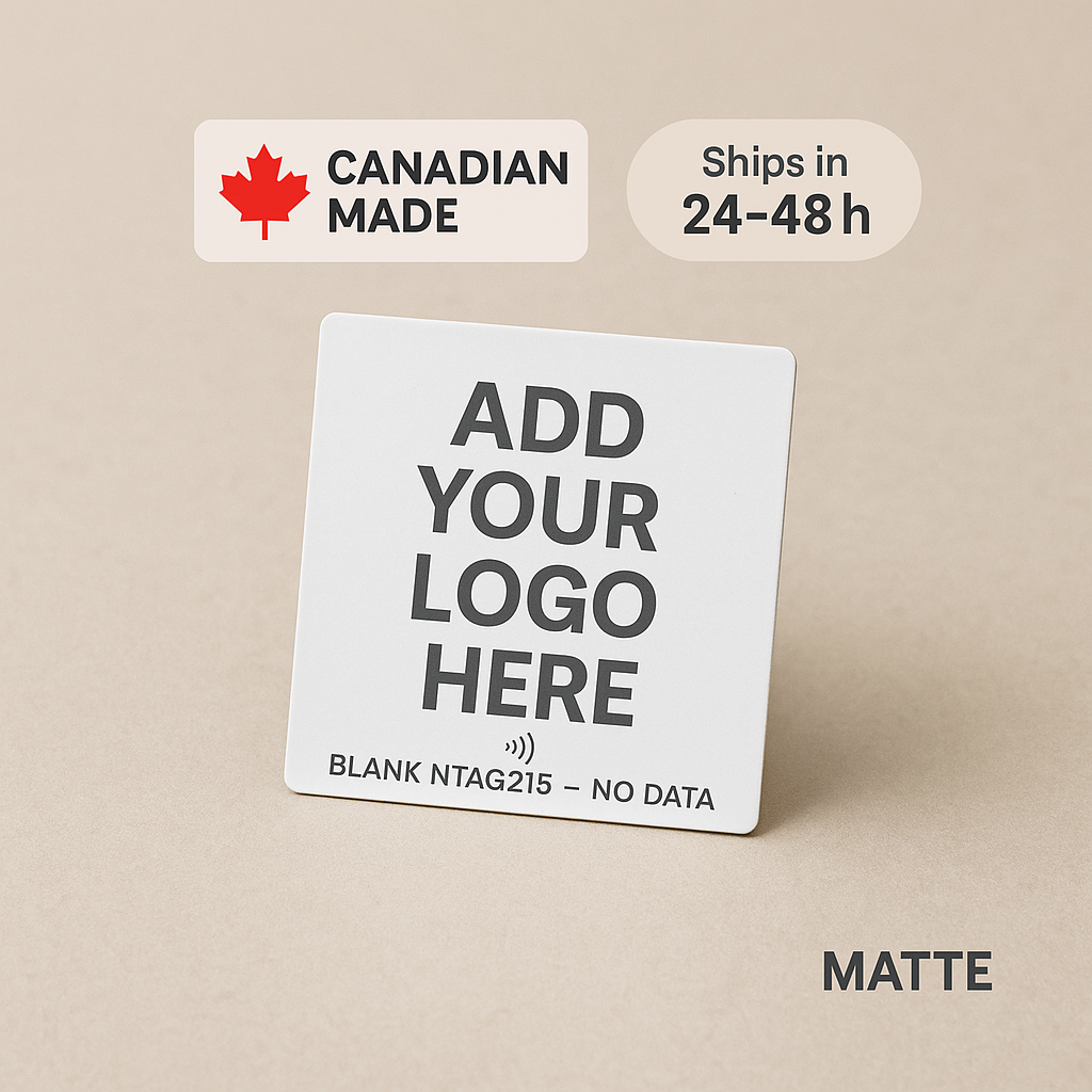 NTAG215 NFC Decal + Tag — Custom Artwork (Multiple Sizes)