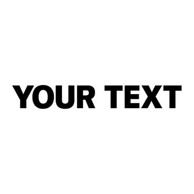 Custom Vinyl Lettering (Single Colour) Niagara Stands Out