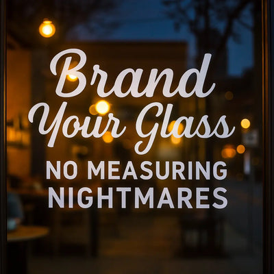 Custom Door & Window Decals – Up to 20″ Wide (White or Clear Vinyl) Niagara Stands Out