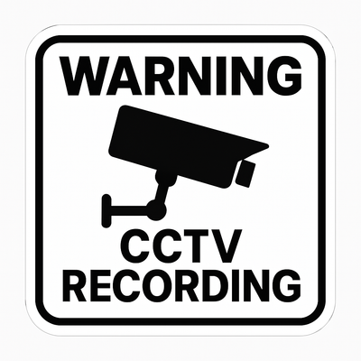 CCTV Recording Decal