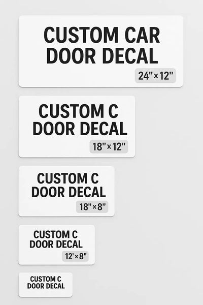 Custom Car Door Vinyl Decals Canada - Professional Vehicle Branding - Mobile Marketing Niagara Stands Out