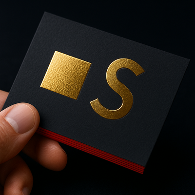 Foil + Spot UV Greeting Cards — boutique retail look Niagara Stands Out