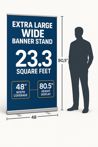 Premium Banner 33×81 Chrome (Niagara) | 5-7 Days