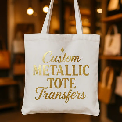 Custom Tote Transfers | Metallic HTV for Canvas Bags | Heat Transfer Vinyl Niagara Stands Out