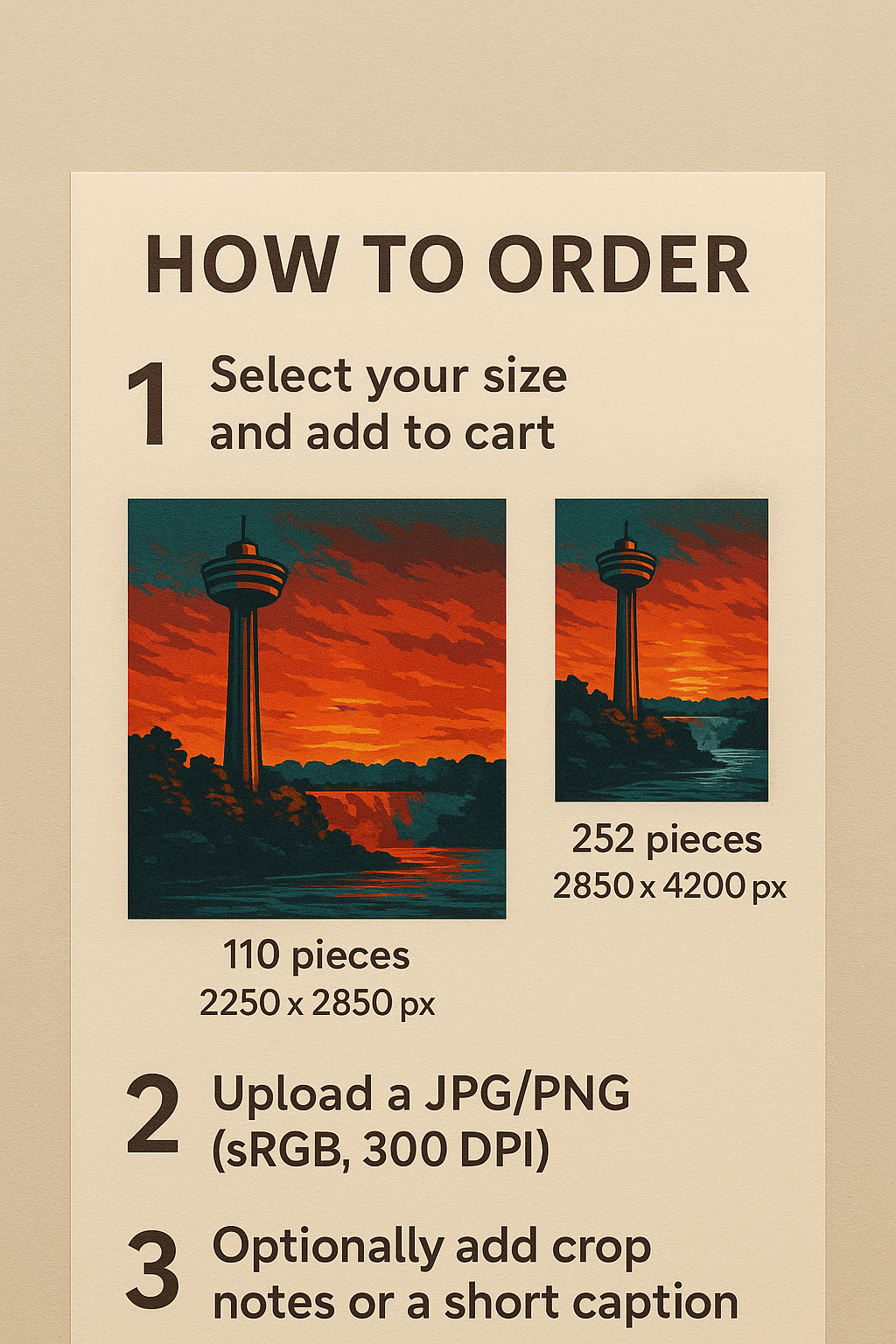 Custom Photo Puzzle — Made in Niagara (Upload Your Photo)