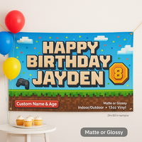 Personalized Roblox Gamer Banner & Bedroom Wall Decor | Custom Na...