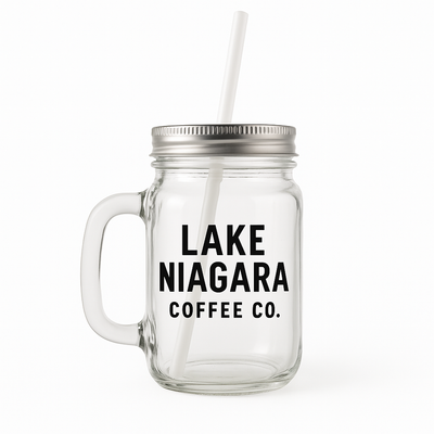 12oz Frosted Mason Jar — Custom Print Niagara Stands Out