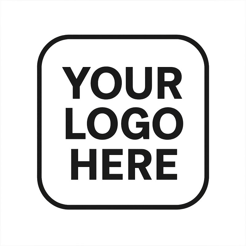 Same-Day Logo Sticker Add-On | 100 Pack Bundle in Niagara LogoPlaceholderDesign