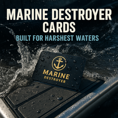 30mil Plastic Business Cards Niagara | Marine Destroyer Waterproof | Indestructible Industrial Contractor Cards Niagara Stands Out