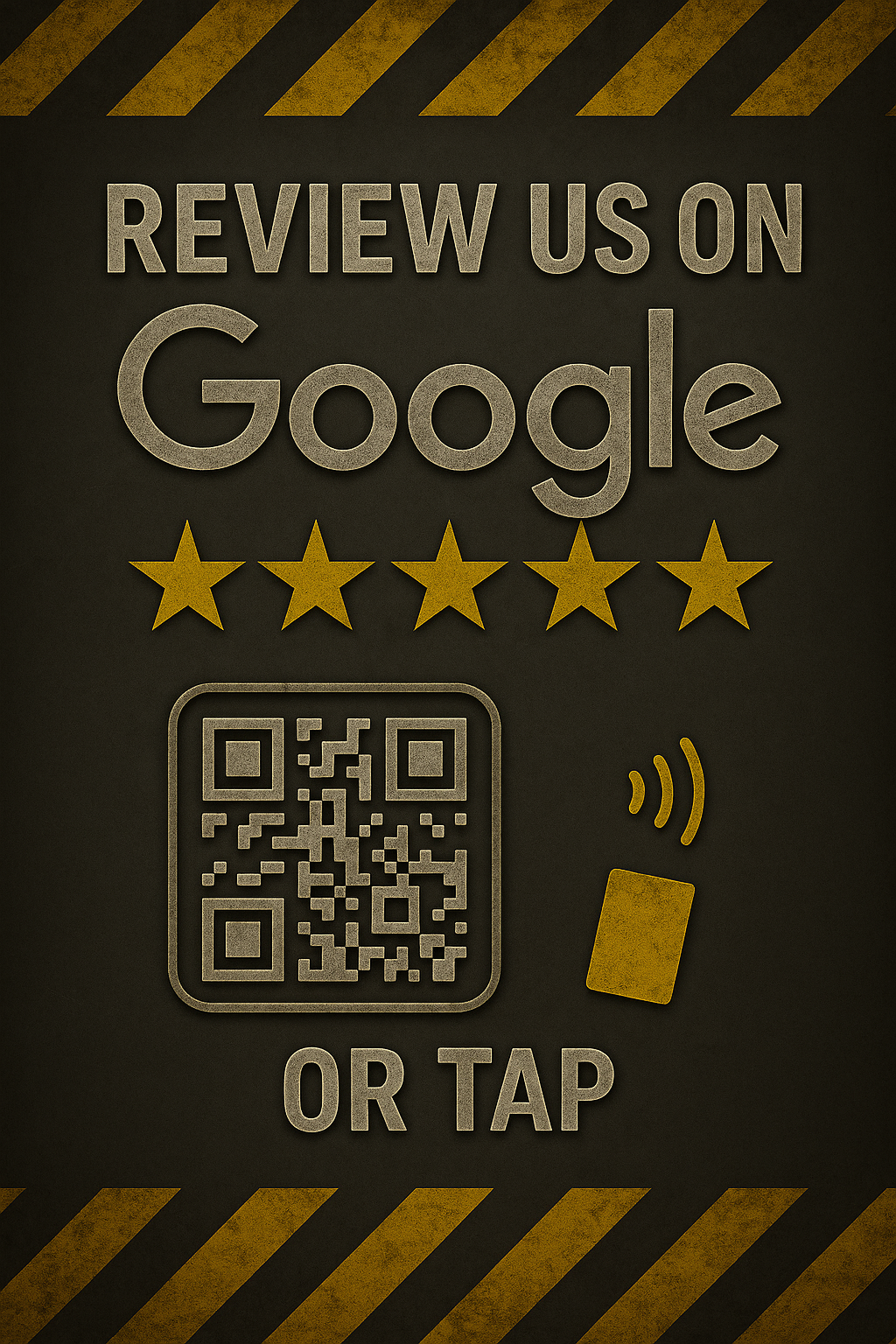 Google Review NFC Decal for Mechanic Shops - Mechanic Shop industry