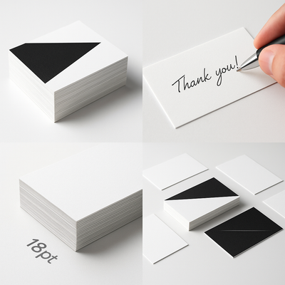 18pt C1S Writable Business Cards Niagara | Thick Appointment Cards | Premium Note-Taking Cards St Catharines Niagara Stands Out