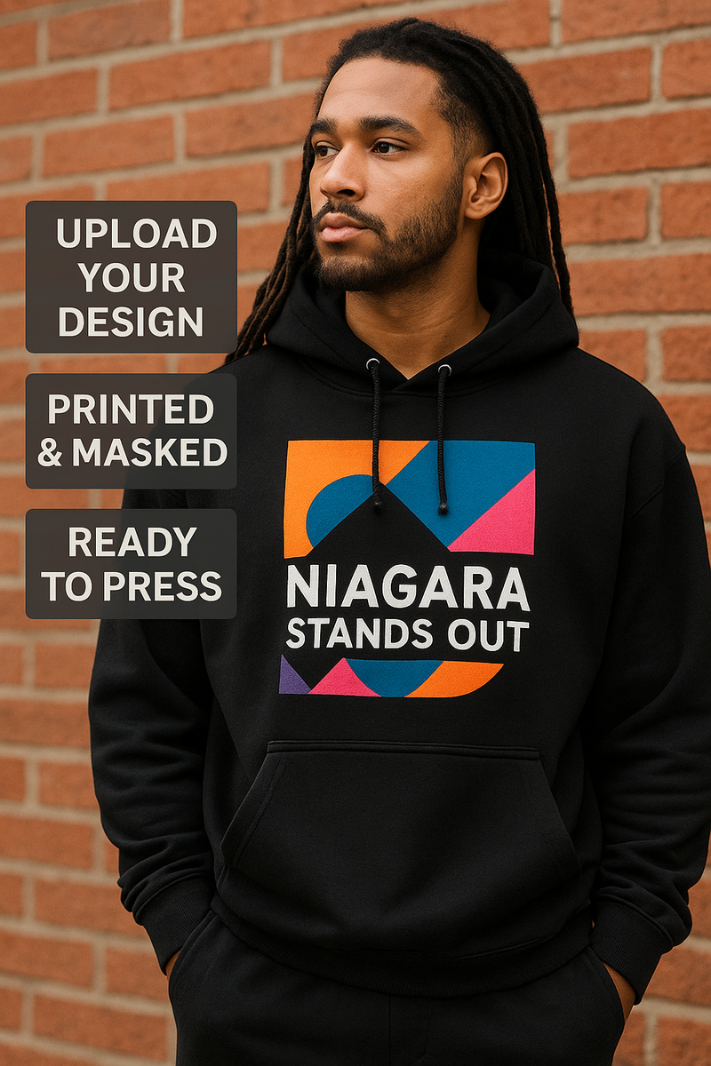 Custom Printable HTV — Printed & Masked Iron-On — Upload Your Design