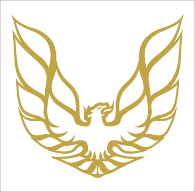 Gold Phoenix Firebird Decal - Premium Vinyl Car Sticker Niagara Stands Out
