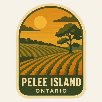 Ontario wine region sticker 3×3 in Die-Cut