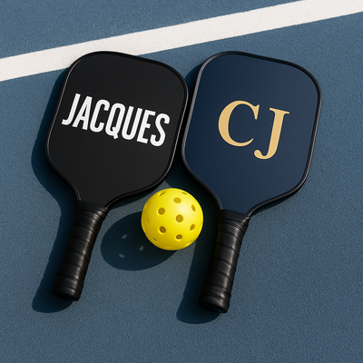 Pickleball Paddle Name Decal – Monogram Sticker (Set of 2) Niagara Stands Out