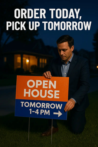 Emergency Yard Signs - Printed Overnight Ready Tomorrow | Same-Day Custom Coroplast Signs Niagara Stands Out