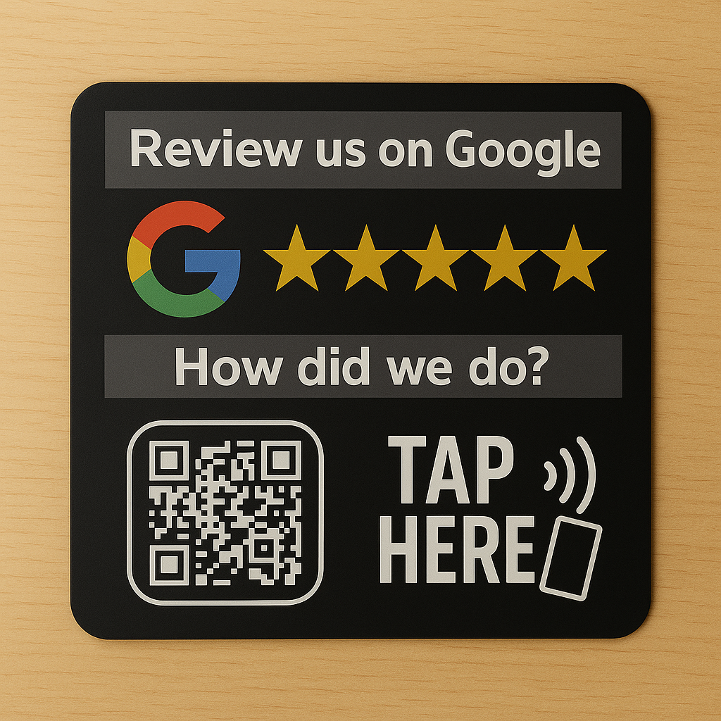 Square NFC Review Decal | Tap for Google Reviews | Ships from Ontario