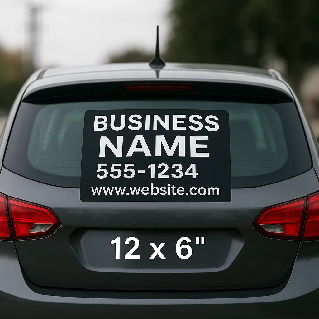 Rear Window Decals | Business Graphics | Vehicle Advertising | Car Window Stickers Niagara Stands Out