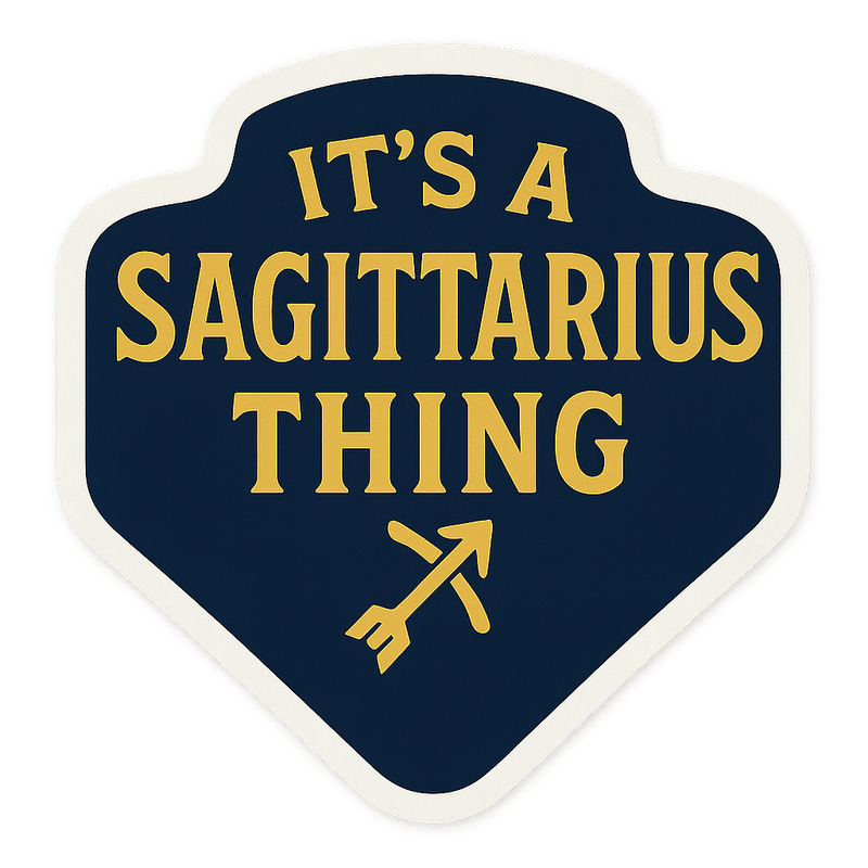 Same-Day Sagittarius Thing Sticker Design Sticker in Niagara Sagittarius Thing Sticker Design