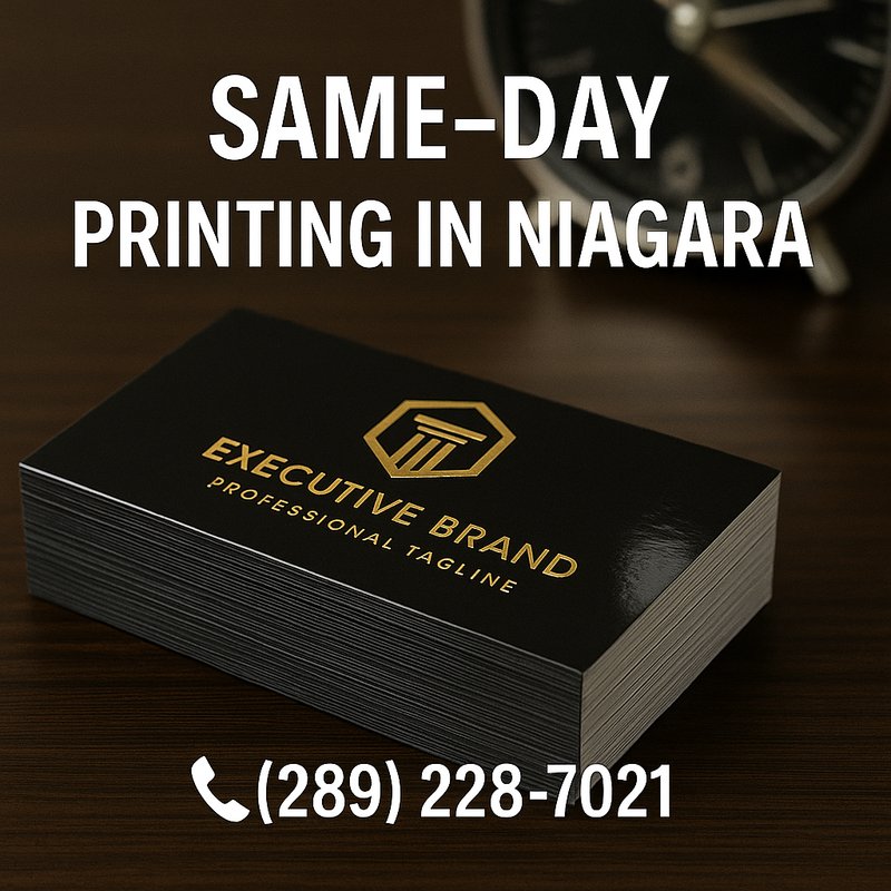 16pt UV Gloss Business Cards - Thick Premium Executive Niagara Same Day Niagara Stands Out