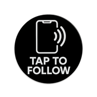 Professional NFC Creator Growth Stickers — Premium Orajet 3165G Vinyl Technology