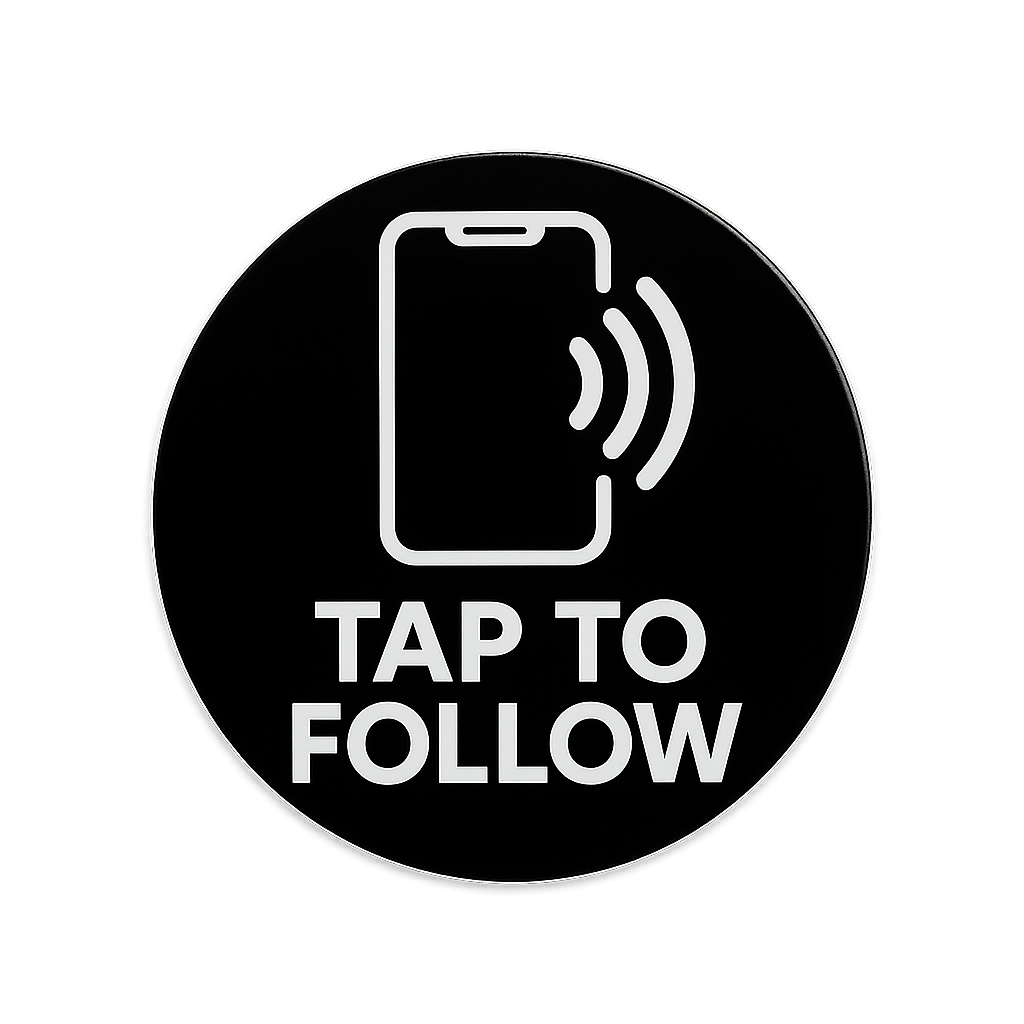 Professional NFC Creator Growth Stickers — Premium Orajet 3165G Vinyl Technology