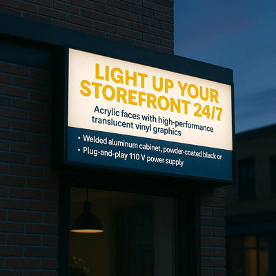 LED Backlit Sign Cabinets – Fabricated & Installed in Niagara Niagara Stands Out