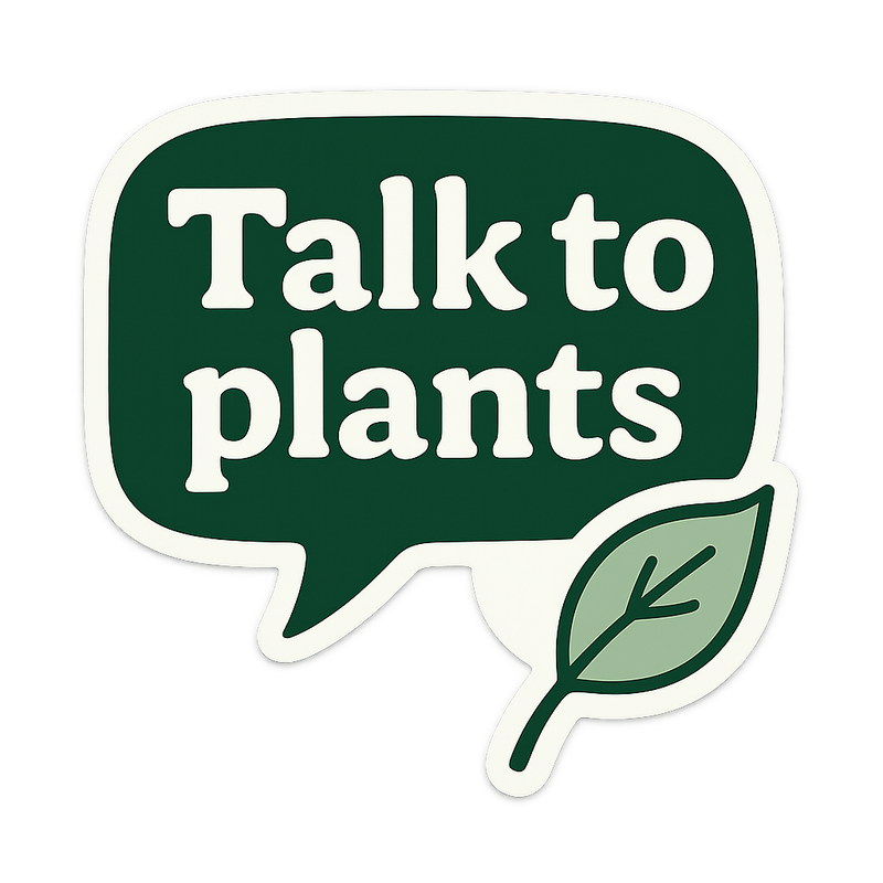 Talk to Plants Sticker Design | Plant Lover Sticker - Product Image