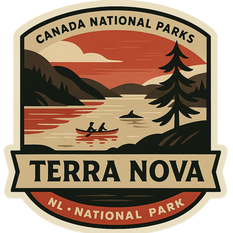 Terra Nova National Park Sticker Canadian National Park Terra Nova National Park Emblem