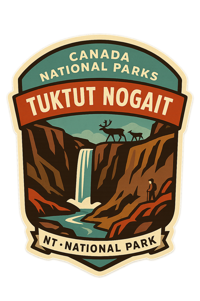 Tuktut Nogait National Park Badge Sticker Tuktut Nogait National Park Badge e a dd debc