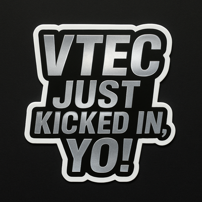 vtec power unleashed vinyl sticker