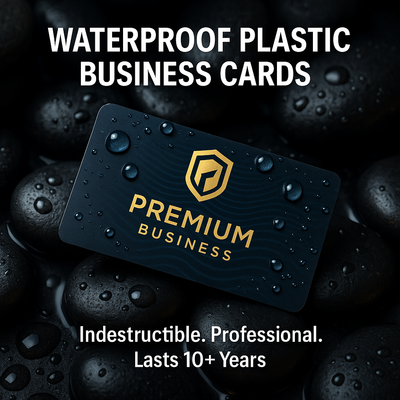 30mil Plastic Business Cards Niagara | Marine Destroyer Waterproof | Indestructible Industrial Contractor Cards Niagara Stands Out