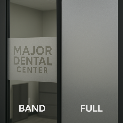 Frosted Privacy Window Film — Measured & Installed (St. Catharines) Niagara Stands Out