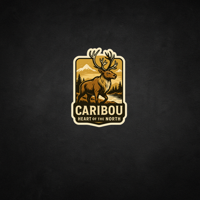 Caribou Canada Wildlife Sticker – Niagara Stands Out