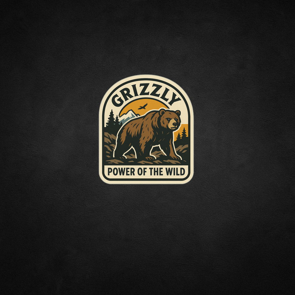 Grizzly Bear Canada Wildlife Sticker – Niagara Stands Out