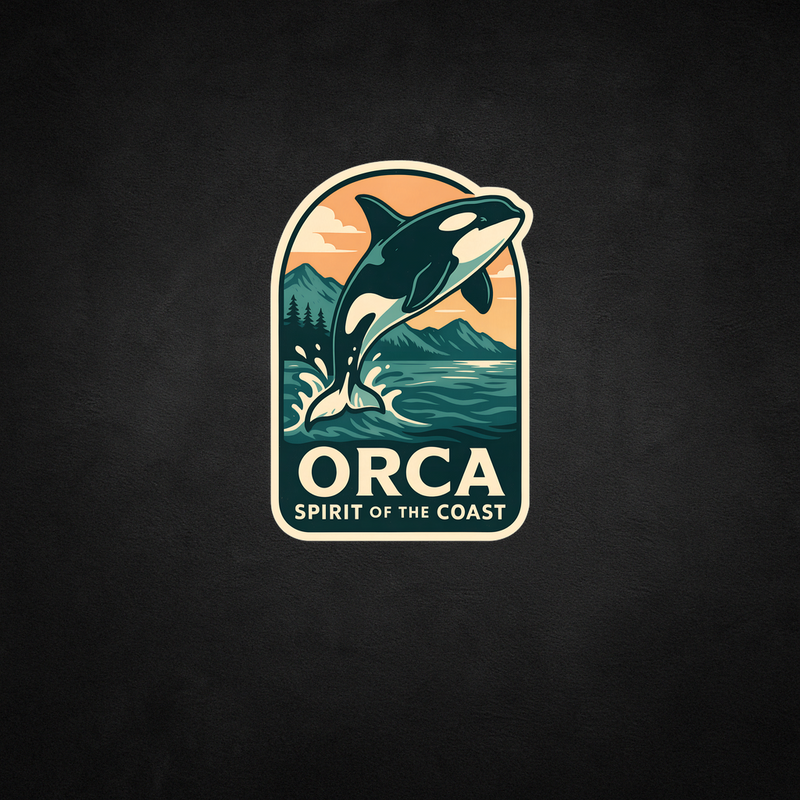 Orca Whale Canada Wildlife Sticker – Niagara Stands Out