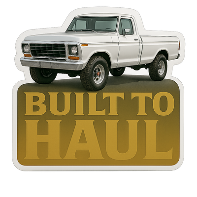 Built to Haul – Vintage Pickup Truck Vinyl Sticker Niagara Stands Out