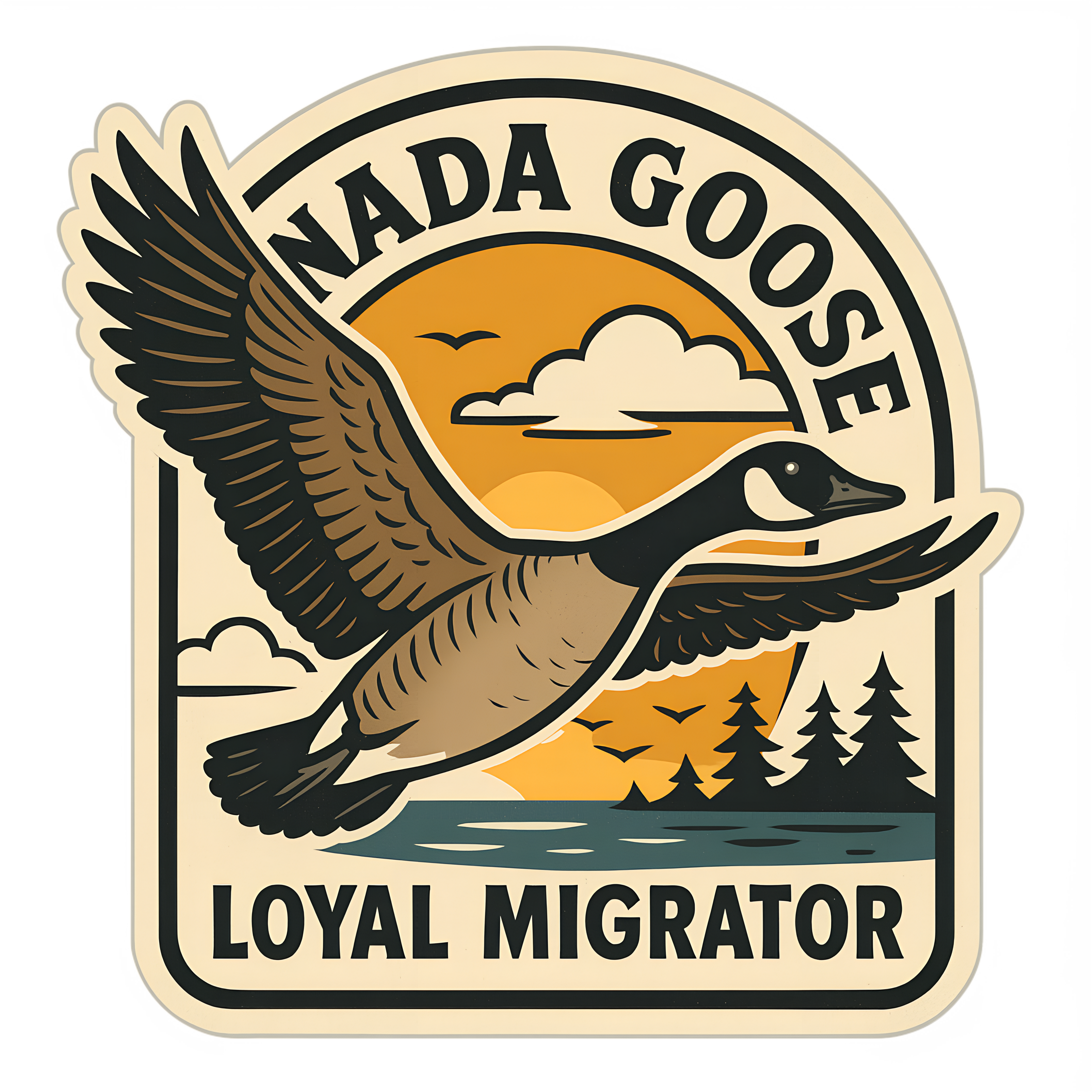 Canada Goose Wildlife Sticker – Niagara Stands Out