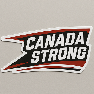 Canada Strong Flag Banner – Patriotic Vinyl Decal Niagara Stands Out