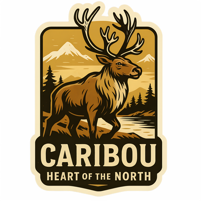 Caribou Canada Wildlife Sticker – Niagara Stands Out