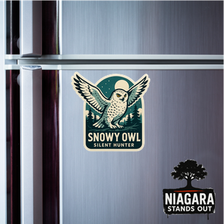 Snowy Owl Canada Wildlife Sticker – Niagara Stands Out