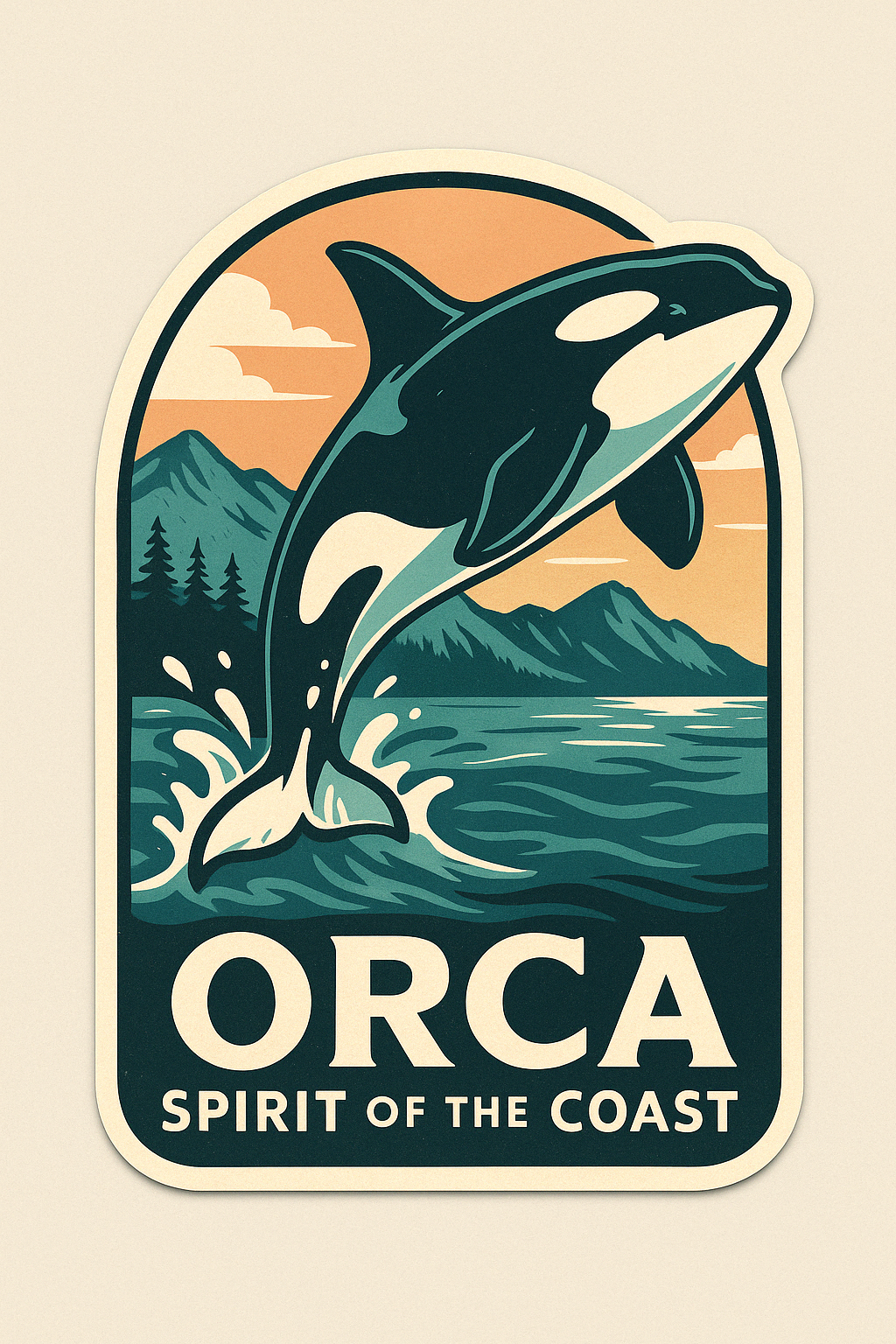 Orca Whale Canada Wildlife Sticker – Niagara Stands Out