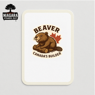 Beaver Canada Wildlife Sticker – Niagara Stands Out