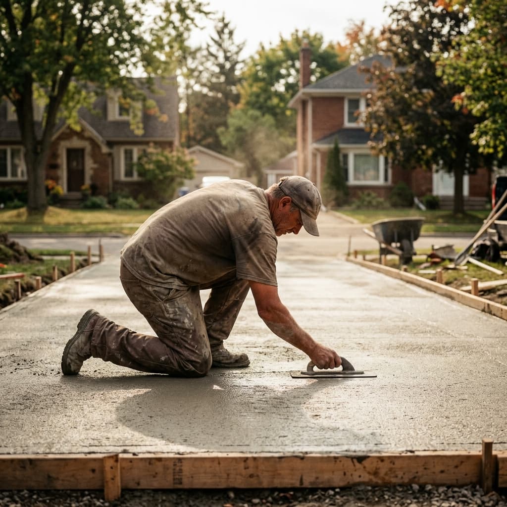 Concrete professional in Ajax, Ontario — editorial portrait.