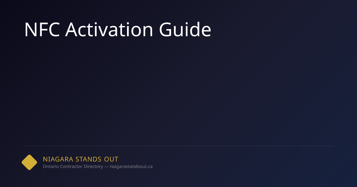 NFC Activation Guide | NSO.ca