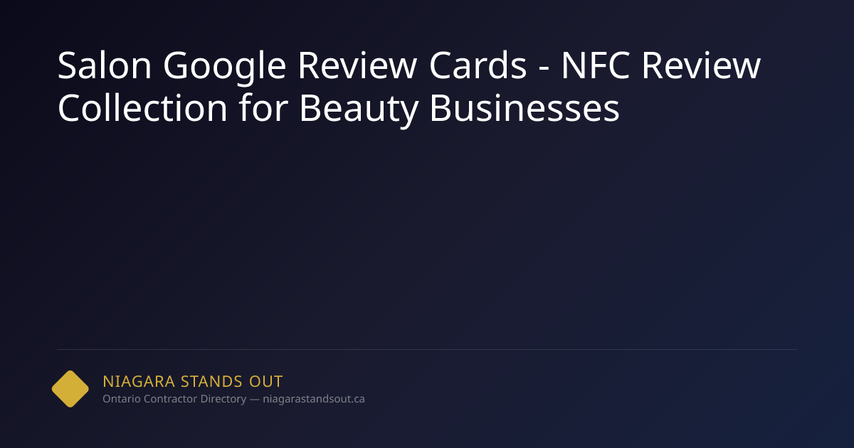 Salon Google Review Cards | NFC Review System for Beauty Businesses ...